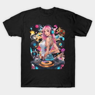 Djing TechnoRave Revolution Girl T-Shirt